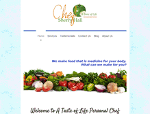 Tablet Screenshot of chefsherryhall.com